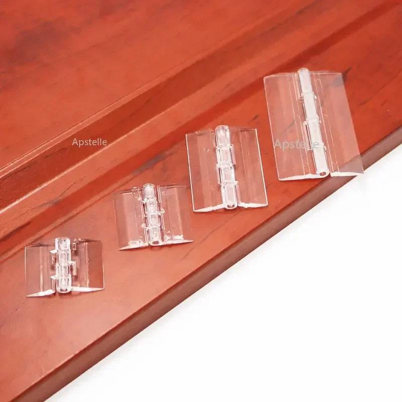 10Pcs Plastic Folding Hinges Transparent Plexiglass Hinge Durable Clear Acrylic 25X33 30X33 38X45 65x42