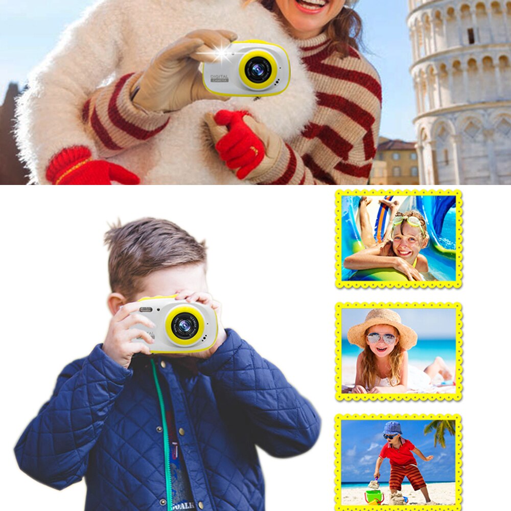 Mini Kids Digitale Camera Lcd Display 3 Meter Waterdicht Ingebouwde Oplaadbare Lithium Batterij Verjaardag Festival Voor Kids