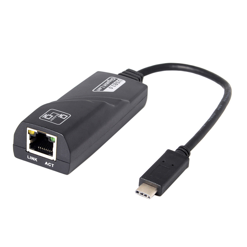 1000Mbps Ethernet LAN Cable adaptador de red para ordenador portátil K tipo c USB-C a RJ45 Gigabit