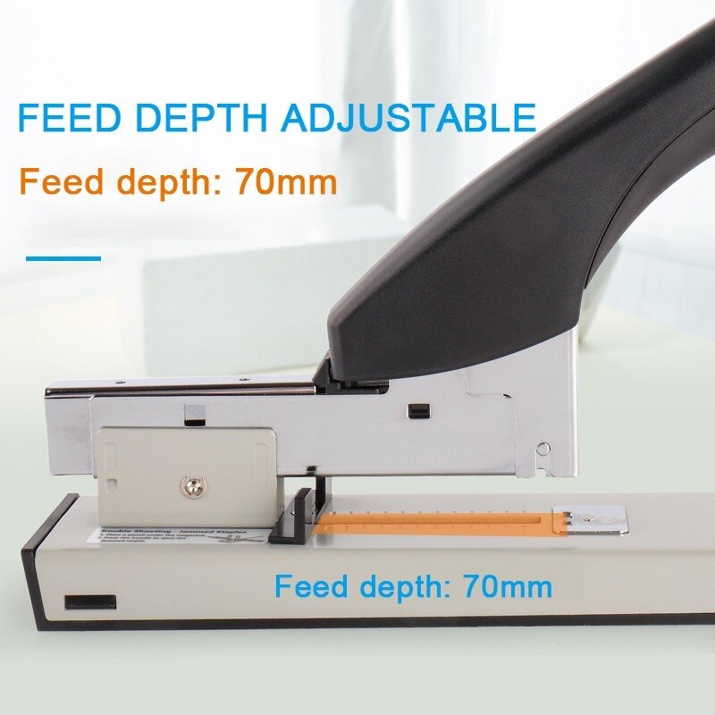 Heavy Type Duty Metal Stapler Bookbinding 100 Sheet Capacity Office Tools Fit Staples 23/6, 23/8, 23/10,23/13