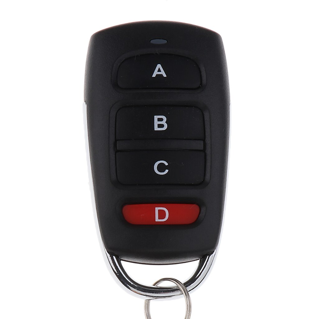 4-Channel Remote Control, Cloning 433mhz Electric Garage Basement Warehouse Door Remote Control Key Fob Universal