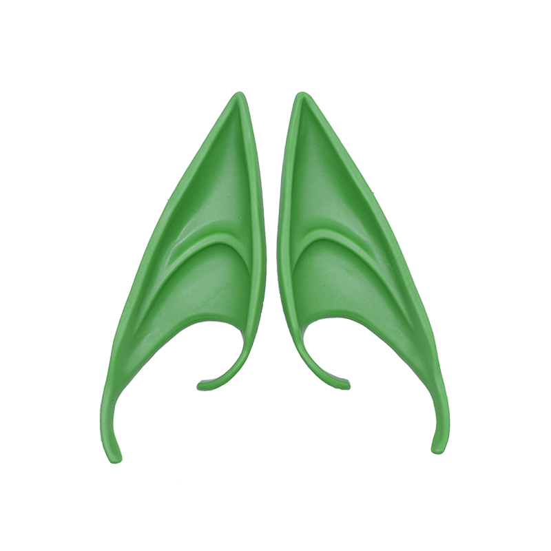 1 paio di orecchie da elfo in reticolo fata angelo vestire orecchie finte puntelli forniture Cosplay mezza orecchio festa di Halloween puntelli foto decorazioni natalizie: A07 grande