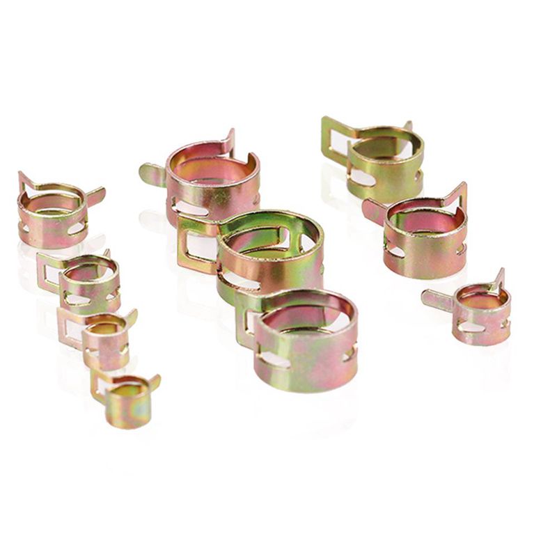 Fjäder slangklämma , 96 st /8 storlek bränsle/silikon vakuumrör lågtrycks luftklämma klämma  (12 x diameter 6mm 8mm 9mm 10mm 11mm 12mm 1