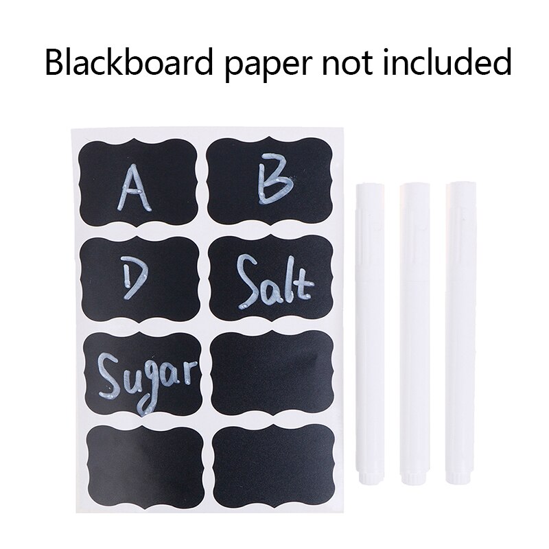 3Pcs Chalk Pen Marker Glass Windows Blackboard Stickers Liquid Ink Pen Used on Chalkboard Window White Pen