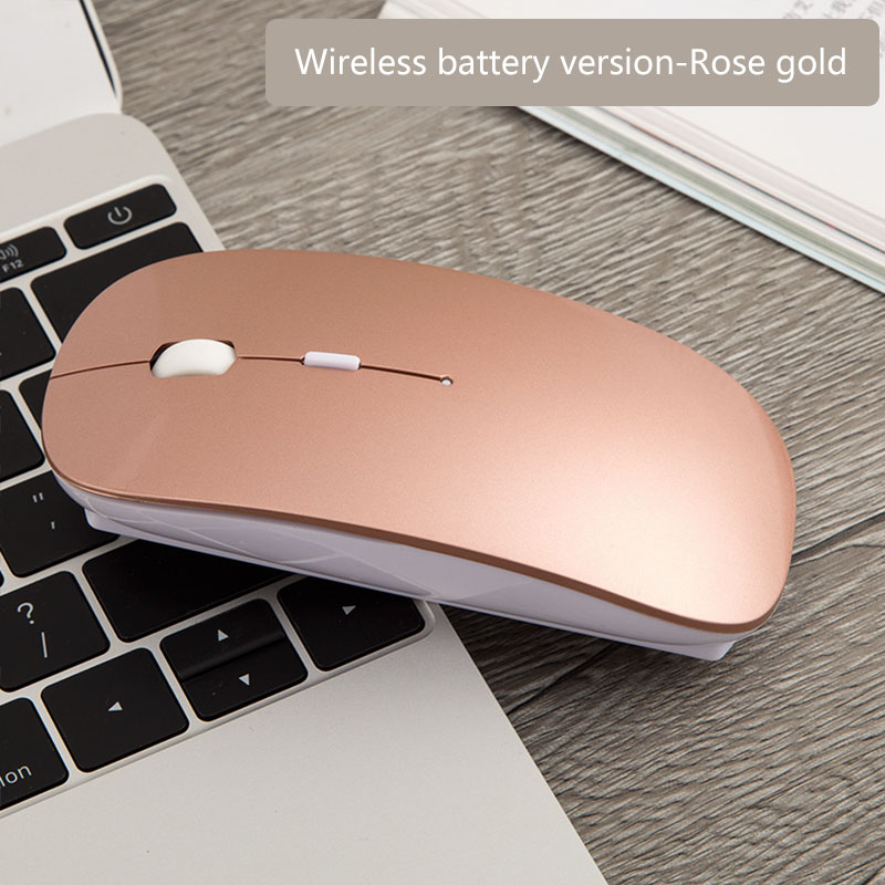 Girls Wireless Mouse for xiaomi apple mouse Draadloze Muis for Macbook air/pro/retina Mice inalambrico with 2.4ghz usb Receiver: Wireless rose gold