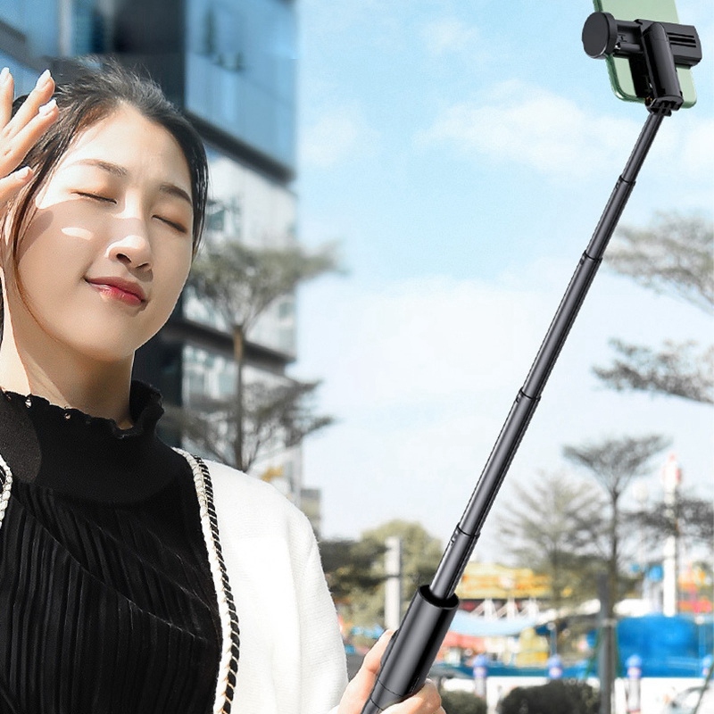 Selfie-stick-stativ, ausziehbarer selfie-stick für mobiltelefone mit drahtloser fernbedienung, stabiles stativ