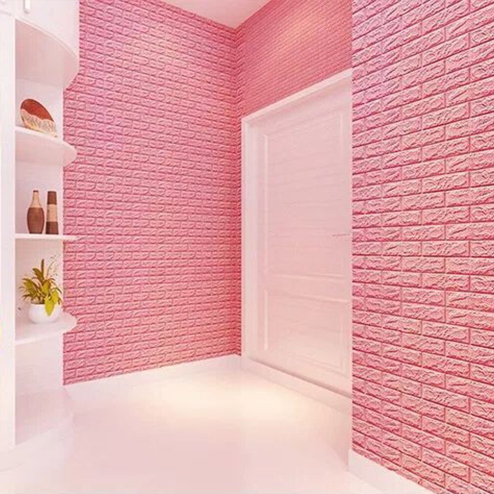 3D Wall Stickers Self Adhesive Foam Brick Room Decor DIY Wallpaper Wall Decor Living Wall Sticker Room Home Drcor 70x15cm