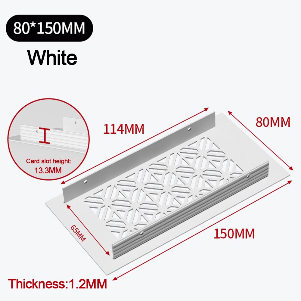 Aluminium ventilatieopeningen Cover Louvre Rechthoek Ventilatierooster Cover 50/80cm Breed Ademend Mesh Gat Ornamenten: Paars