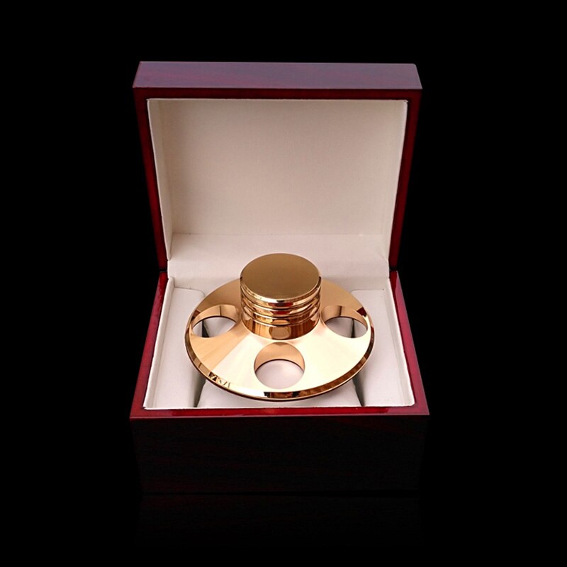 LP Vinyl Turntables Metal Disc Stabilizer Record Weight/Clamp Vinyl Record Turntable Vibration Balanced Gold and Silver T0897