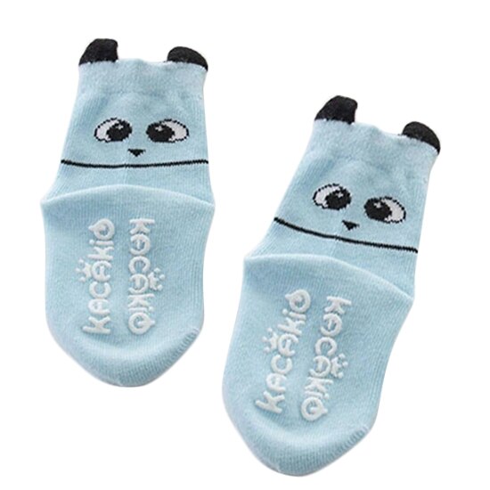 Crianças meias de algodão macio menino menina do bebê bonito dos desenhos animados impresso quente moda esporte meias outono inverno crianças meias curtas presente: Azul / S