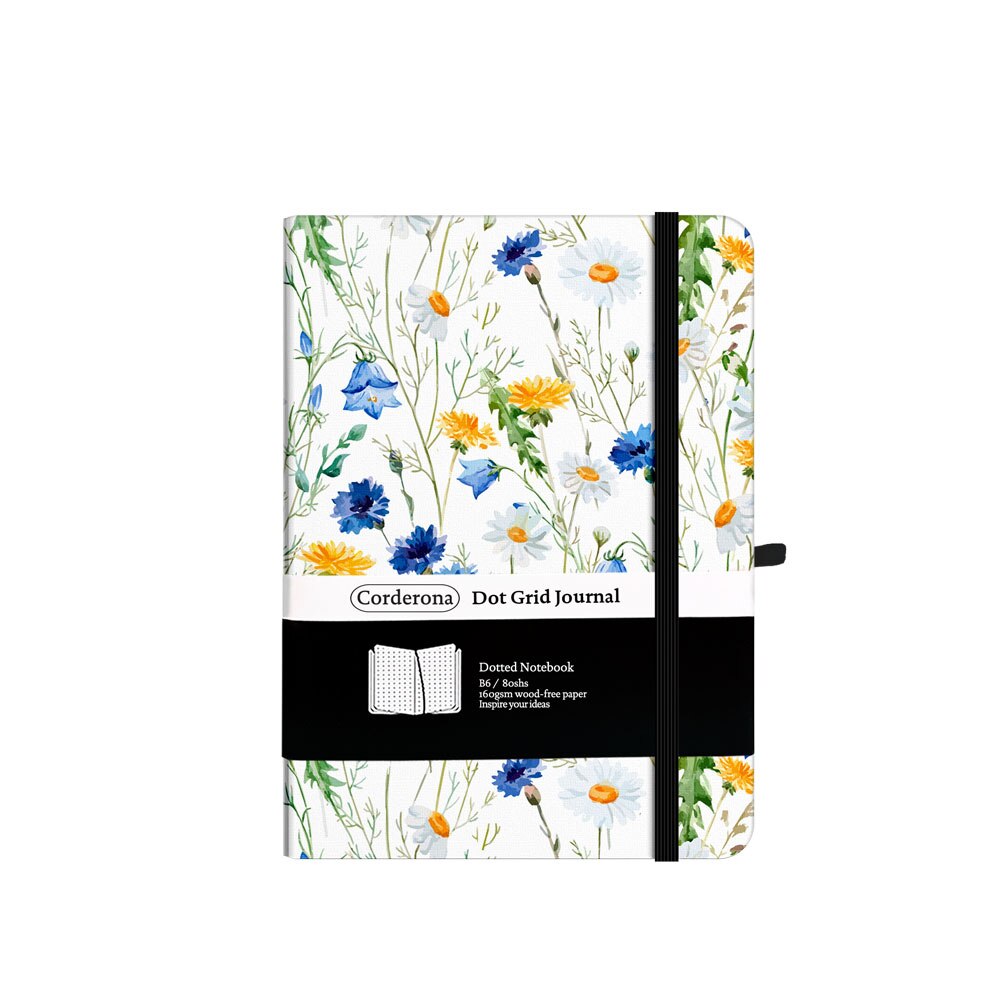 Floral B6 Bullet Dotted Journal School Business Sketchbooks 160gsm Thick Planner Bujo Hard Cover Notebook: Default Title