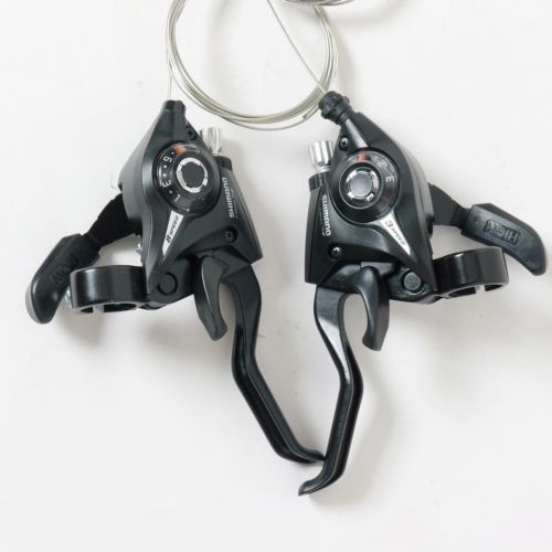 Bicycle Brake Shifters MTB Mountain Bike Disc Shifter Set Cycling Levers &amp; Shift 3x7 3x8s ST-EF51-7 8: 3x8s