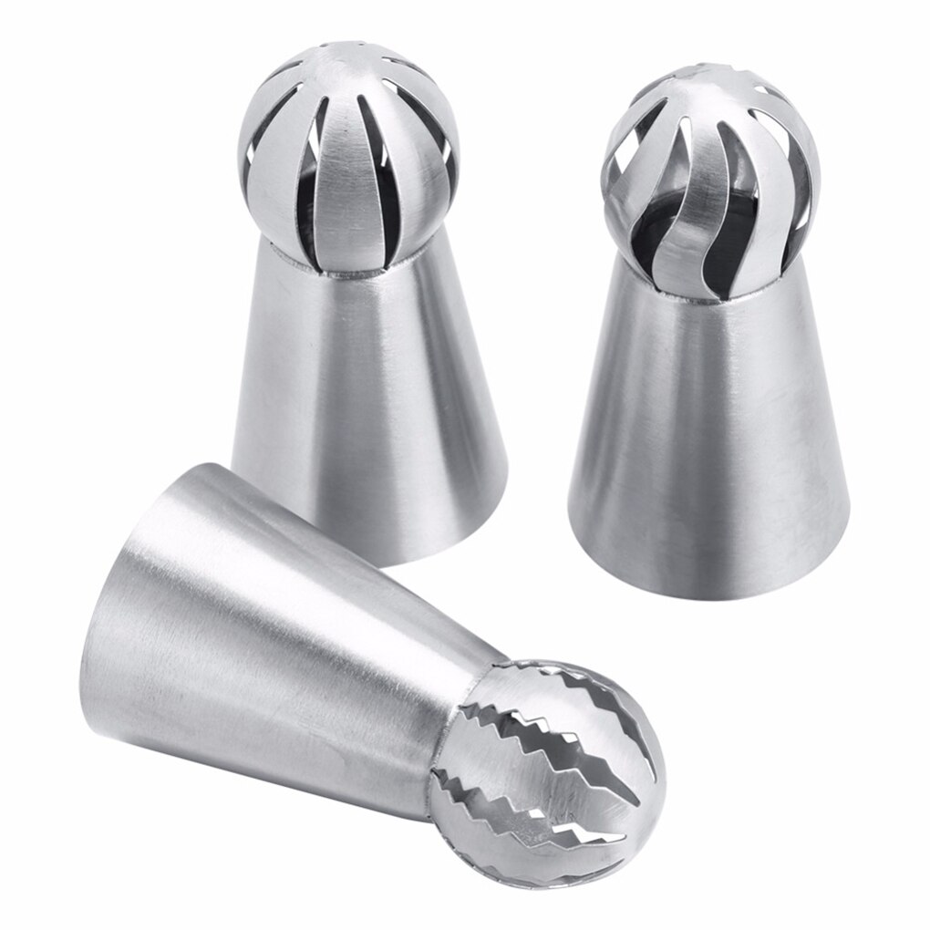 1 Pcs Russo Fiore Icing Piping Ugelli Consigli Cupcake Decorating Ugelli Tip Sfera Sfera Attrezzi Della Decorazione Della Torta Della Pasticceria Strumenti