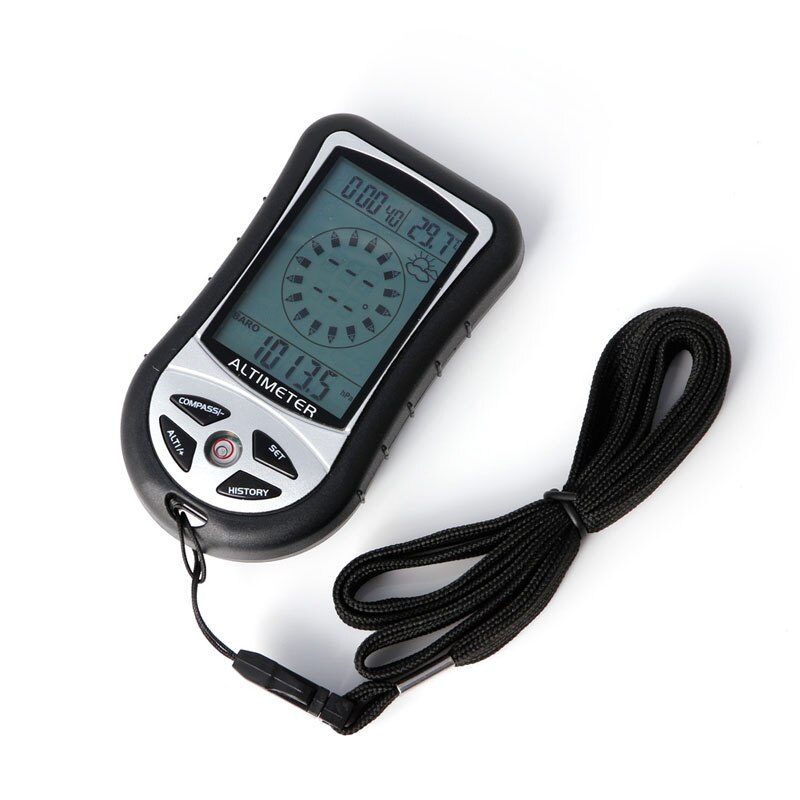 8 in 1 Multifunktions Digital LCD Kompass Höhenmesser Barometer Thermo Temperatur Kalender Uhr S27