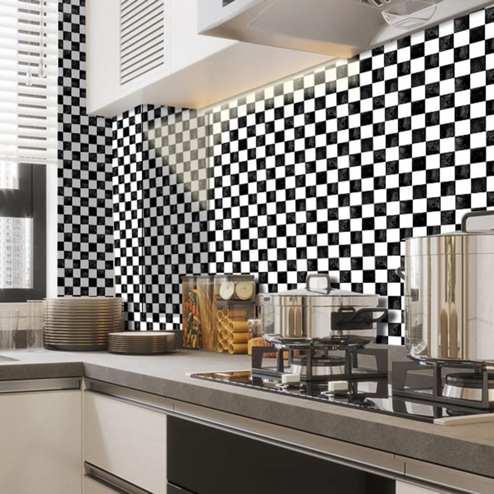 10Pcs/Set Stylish Wall Decals Removable Eco-Friendly Scratch-Resistant 3D Mosaic Wall Decals