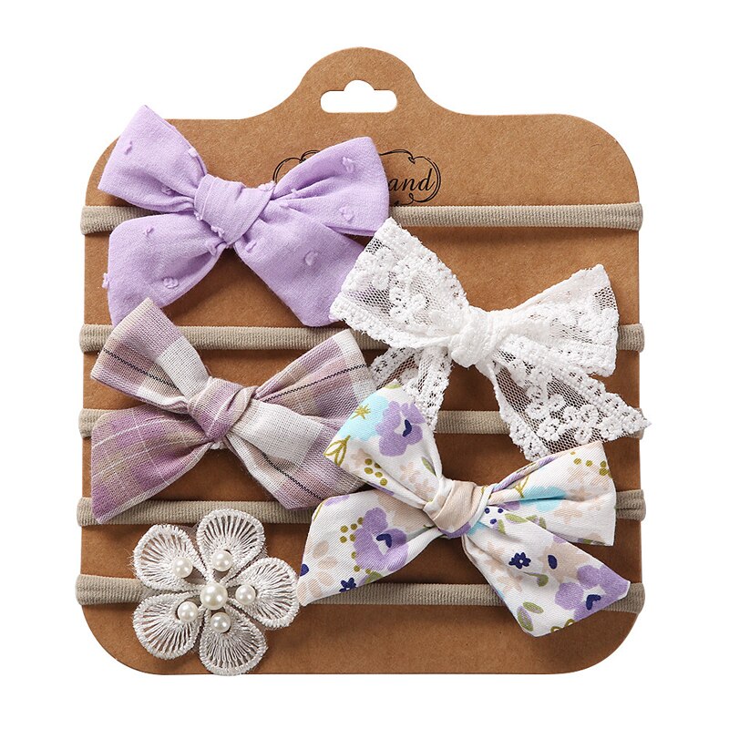 Pinzas para el pelo de bebé, accesorios de para niños, horquillas de lunares, ganchos florales, 5 unids/set por Set: 10