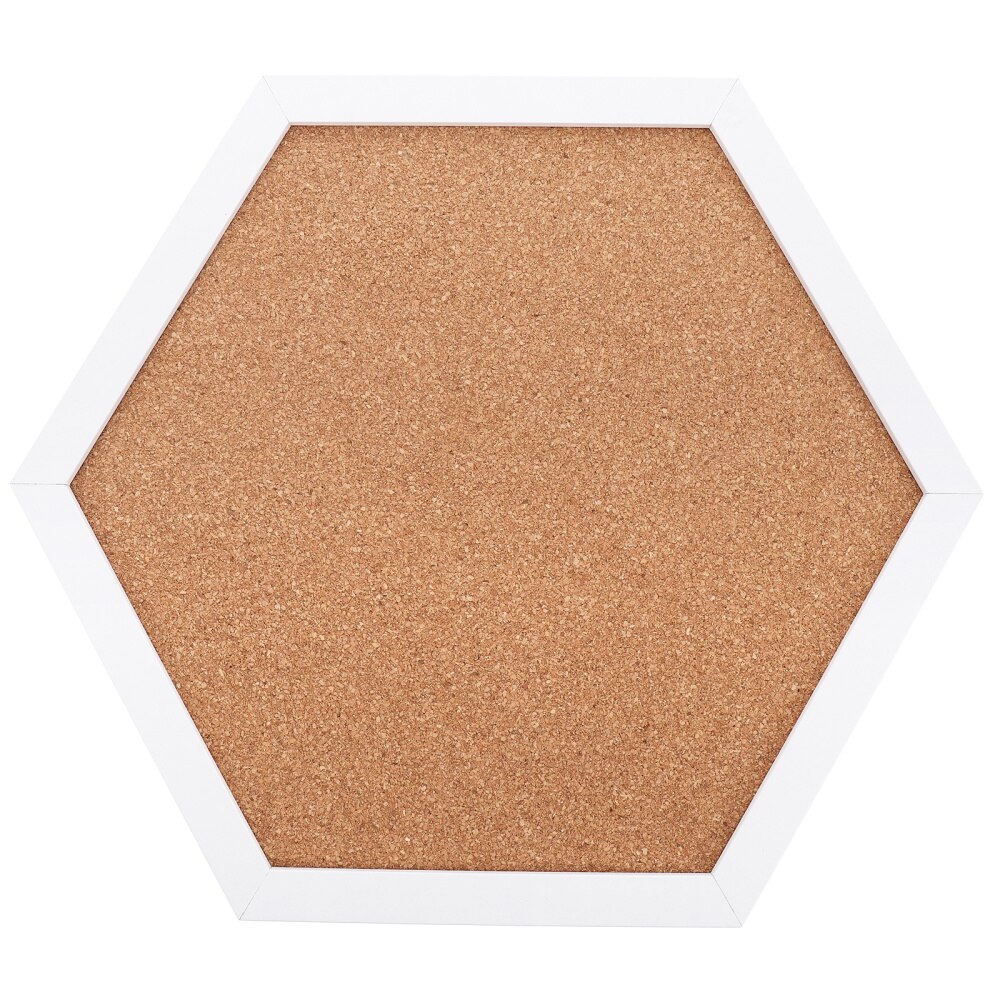 Durable Cork Bulletin Board Notice Board Cork Display Board Hexagon Memo Board