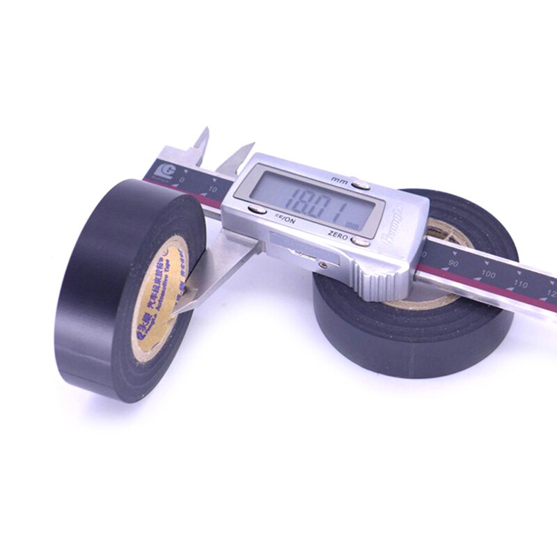 Electrical Tape 18mmx25m Black PVC Waterproof Electrical Tapes Flame Retardent Insulation Adhesive Tape Electrical Tools