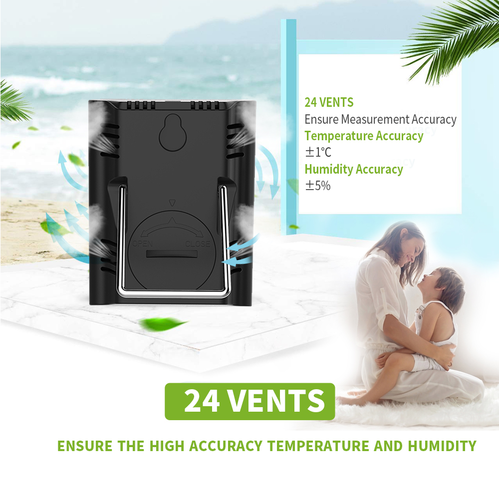 Baldr Mini Digital Thermometer Indoor Humidity Temperature Sensor Meter Home Comfort Monitor Magnetic Hygrometer Weather Station