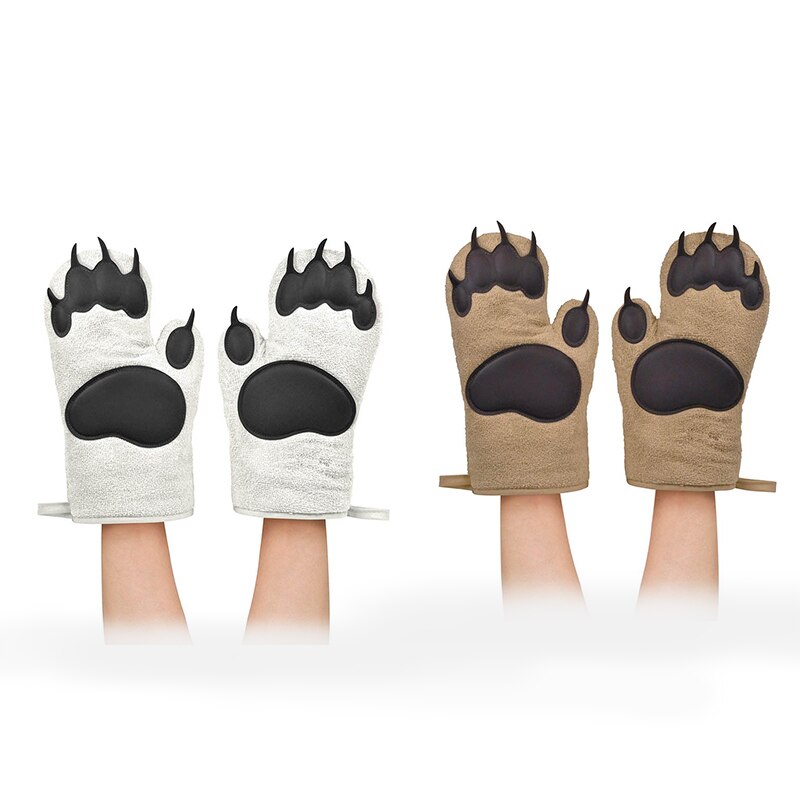 Bakken Handschoenen Oven Siliconen Anti-Brandwonden Handschoenen, Keuken Magnetron Bakken Verdikte Hittebestendige Warmte-isolatie Handschoenen