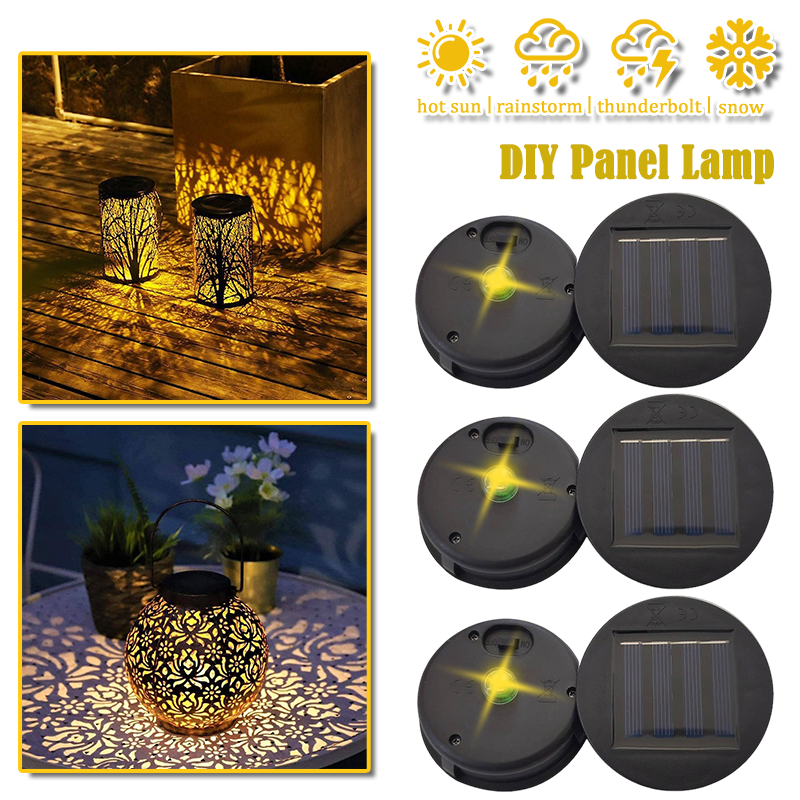 Replacement Solar Light Top Cover LED Panel Lantern Lid for Outdoor Hanging Lights Repair Parts Outdoor Light