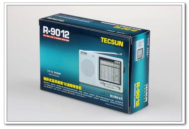 TECSUN R-9012 Radio FM AM SW Draagbare radio 12-bands Draagbare radio-ontvanger Hoge gevoeligheid Kortegolf zakradio met laag geluidsniveau