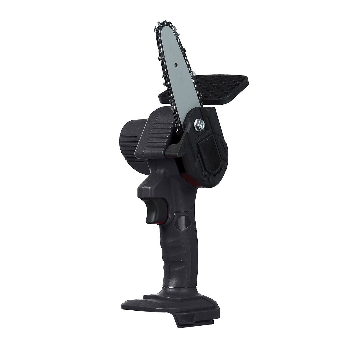 Mini sierras de cadena eléctricas 88VF, motosierra de poda, sierra de corte para árboles de jardín inalámbrica, para cortar madera con batería de litio: Black No Battery