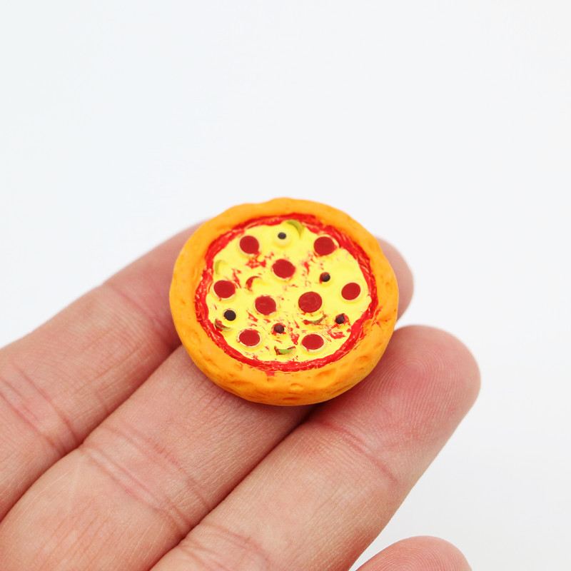 1:12 Miniatuur Pizza Met Verpakkingsdoos Model 1Set Keukenvoedsel Poppenhuis Home Decor Speelgoed Poppenhuis Doen Alsof Speelgoed Accessoires