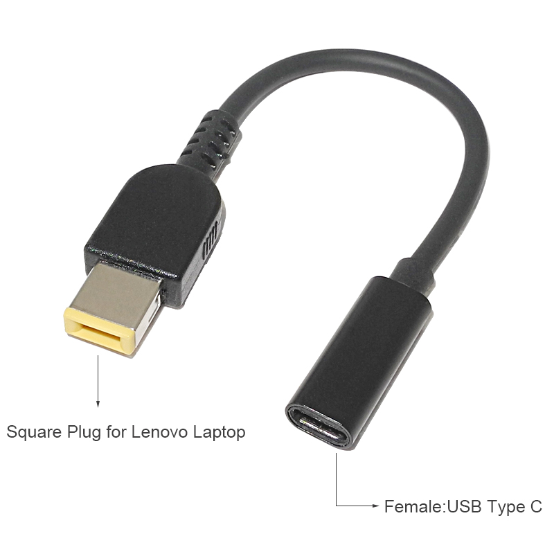 Kabel ładujący usb c pd do laptopa lenovo thinkpad  t440p t460 t540p g50 g50-70 g50-70m g50-80 z konwerterem usb c