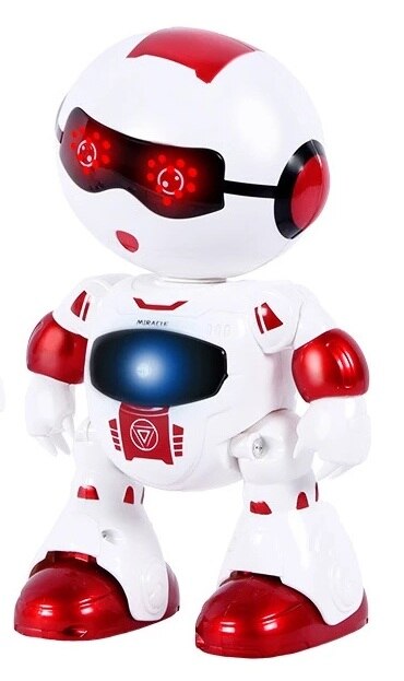 Intelligente multifunzione accorto RC robot danza e programmazione musicale a passeggio occhio veloce luce RC robot tocco sensing regalo: Rosso