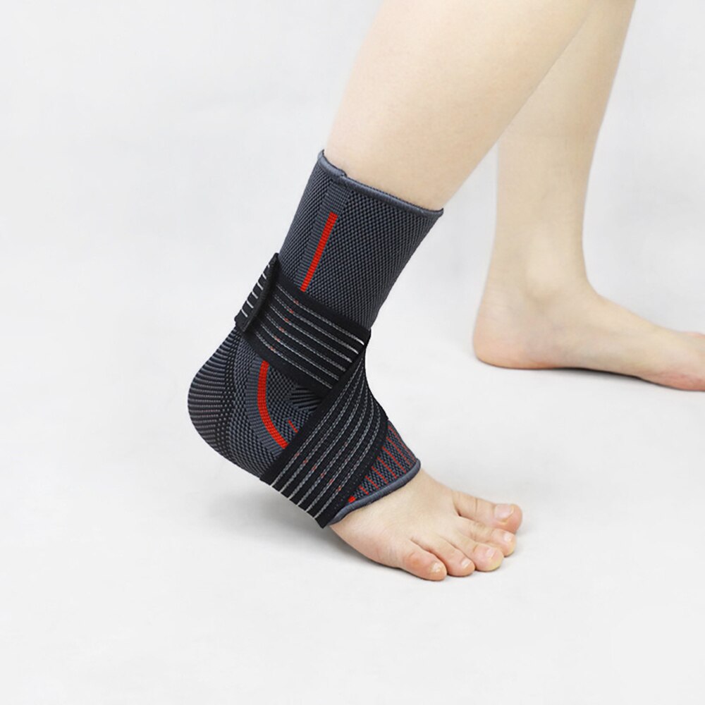 1 Pc Sports Ankle Support Comfortable Fitness Riding Wrapping Ankle Brace for Exercise Basketball Ankle Sprain Supplies (Red, Si