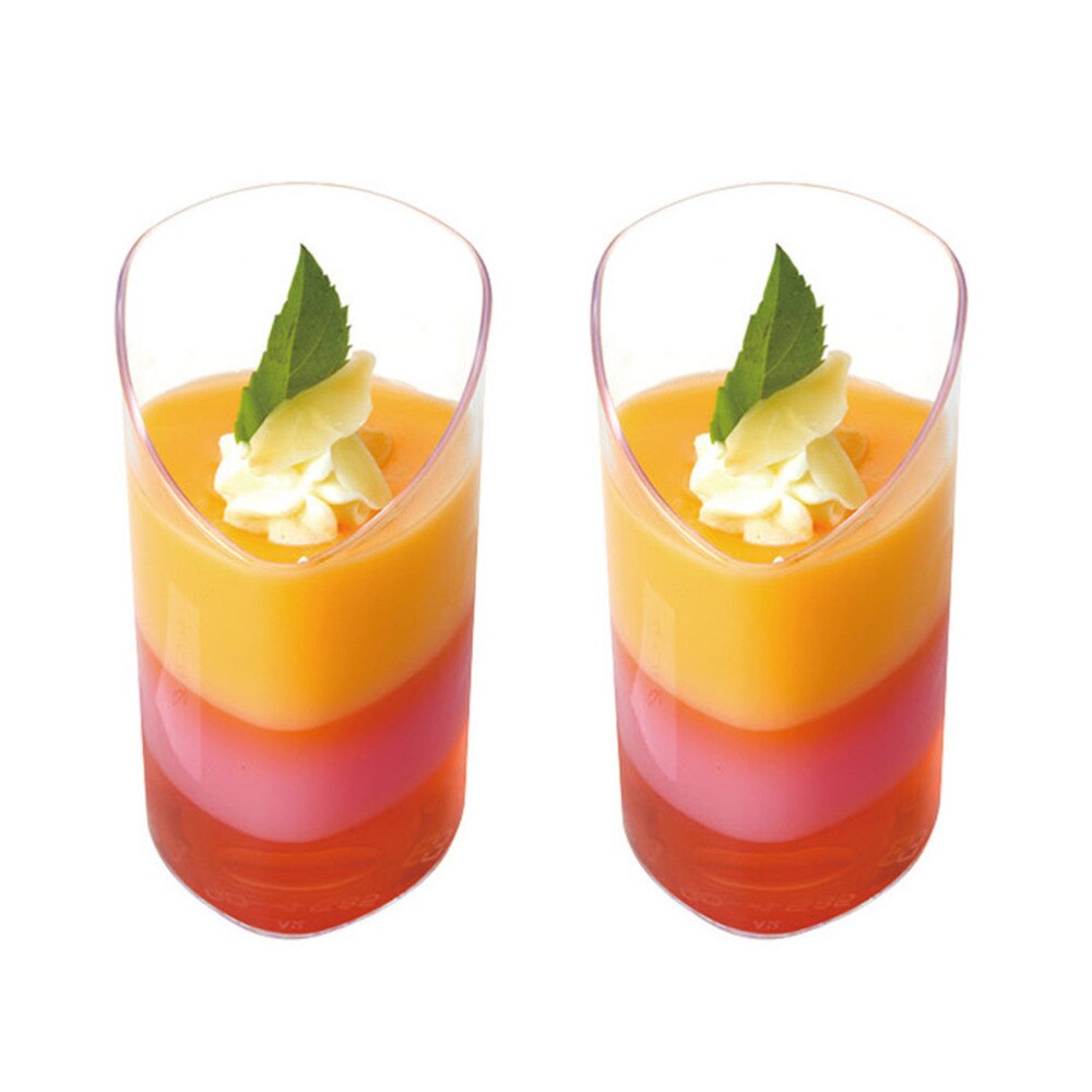 10 st 80ml mini efterrätt koppar klar lutande aptitretare kopp gelé pudding mousse kopp