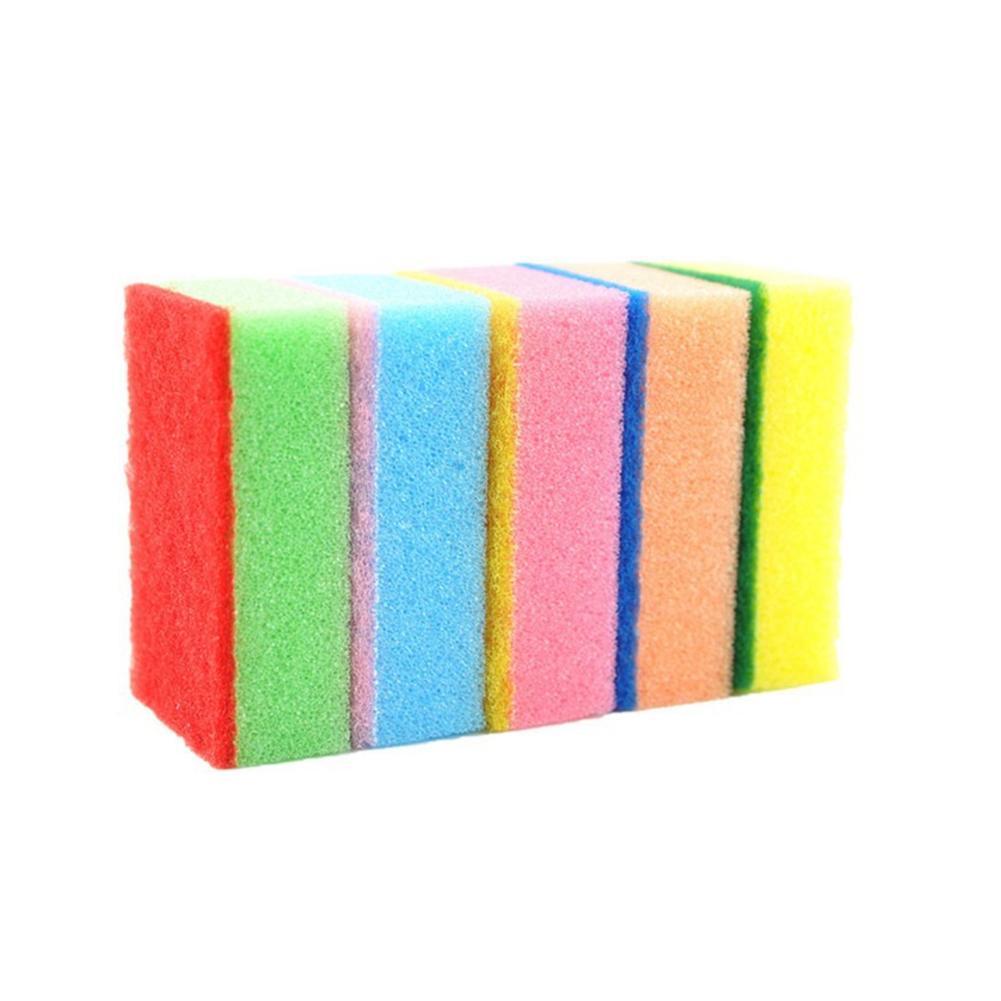 Sponge Cloth Dishwashing Sponge Wipe Kitchen Cleaning Nano Cotton Wash Pot Brush Kitchen Tools Colors Random Kitchen Accessory: 5pcs