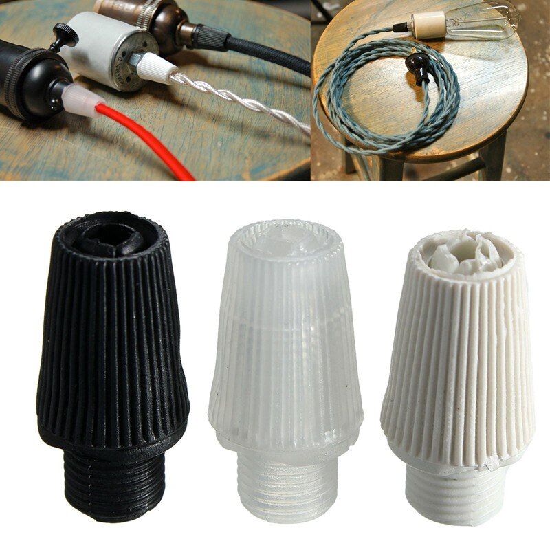 10PCS Strain Relief Piece Threaded Cord Grip Great Sewing Cloth Wire Pendant Light Socket Line Cap Pendant Light Cable Lock