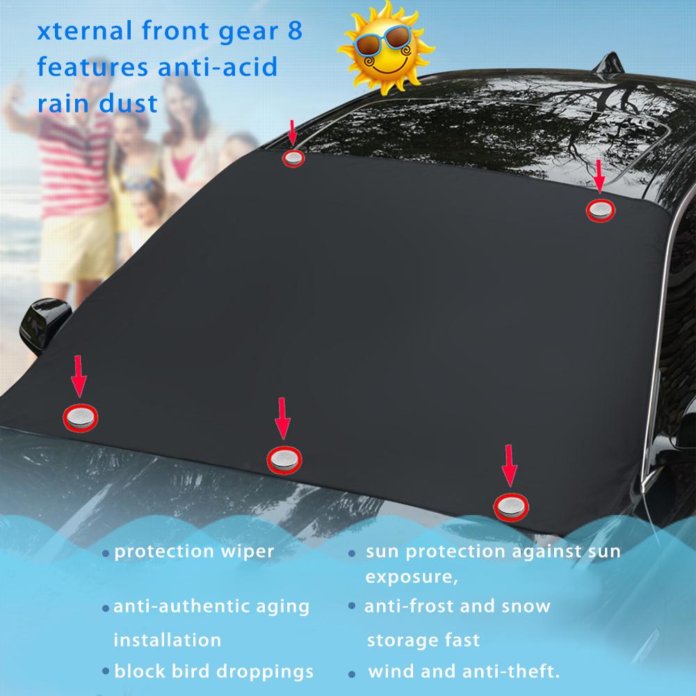 Car Windscreen Sunshade Cover Magnetic Car Window Screen Frost Ice Large Snow Dust Shield Protector Car Sun Visor For Cars SUVs