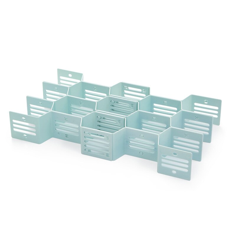 Armoire de rangement en nid d'abeille | Nouveauté, meuble de rangement en nid d'abeille de 12 carreaux chaussettes, diviseur de tiroir en plastique, placard organisateur de rangement à la maison: Bleu ciel