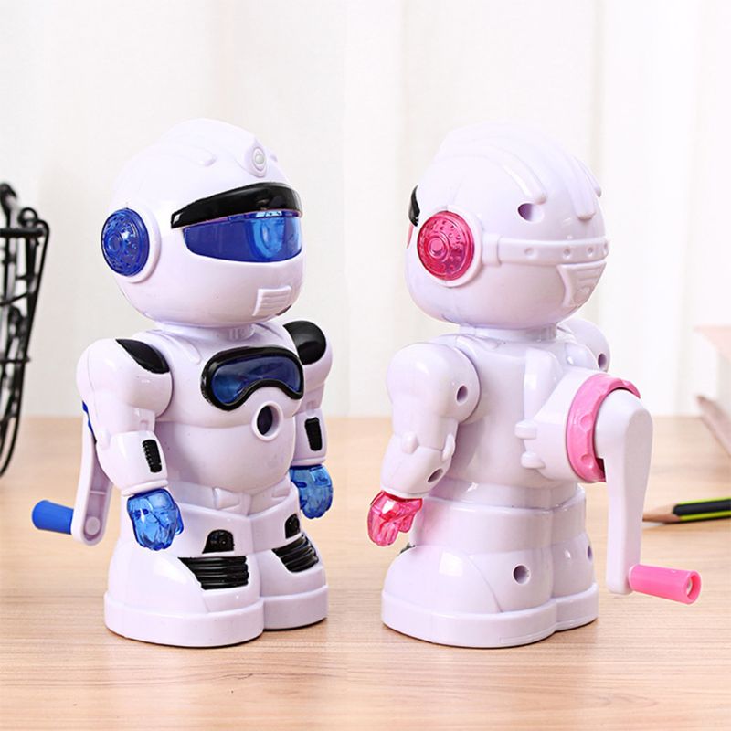 Sacapuntas Manual con de dibujo animado de Robot bonito para niños, estudiantes, estudiantes y estudiantes