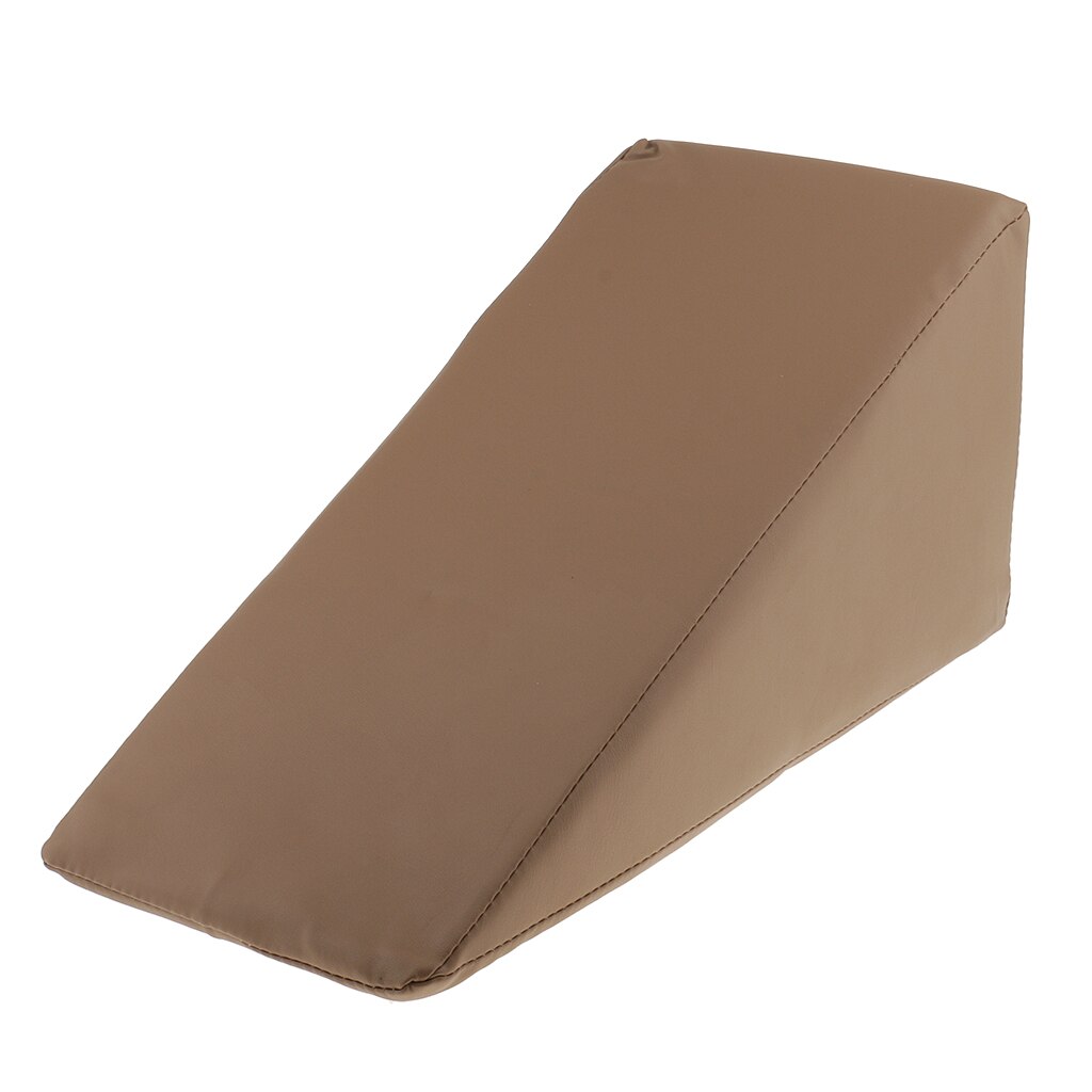 Kunstleer Rits Foam Wig Kussen Elevatie Kussen Voor Voet Benen Ondersteuning Wasbare Hoes Doorligwonden Relief 17x7.9x7.9&#39;