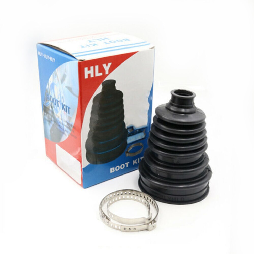 Universal Outer CV Joint Boot Kit Stretch Driveshaft Silicone CV Boot +2*Clamp And