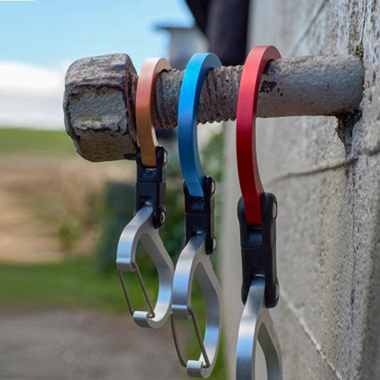 hybrydowy bieg spinacz - 360 ° karabinek obrotowy hak klip nieblokujący mocne klipsy robić wędkowania kemping piesze wycieczki plecak podróżny