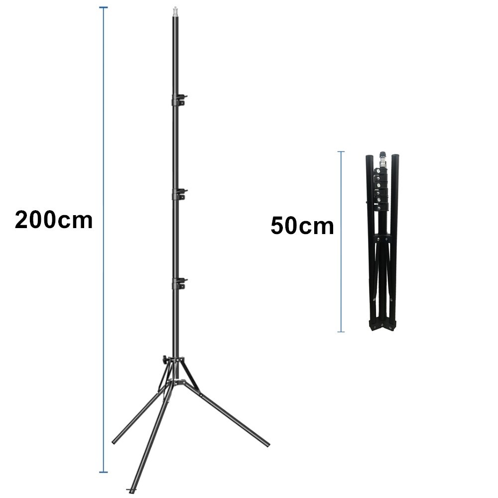 2m trépied photographie support de lumière pour appareil Photo trépieds professionnels trépieds réglables pour Tiktok pour Studio Photo flashs Studio