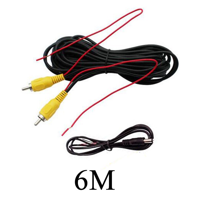 Câble RCA pour caméra arrière, 6M 10M 15M, pour vidéo, déclencheur combiné, sièges de stationnement, moniteur: 6M