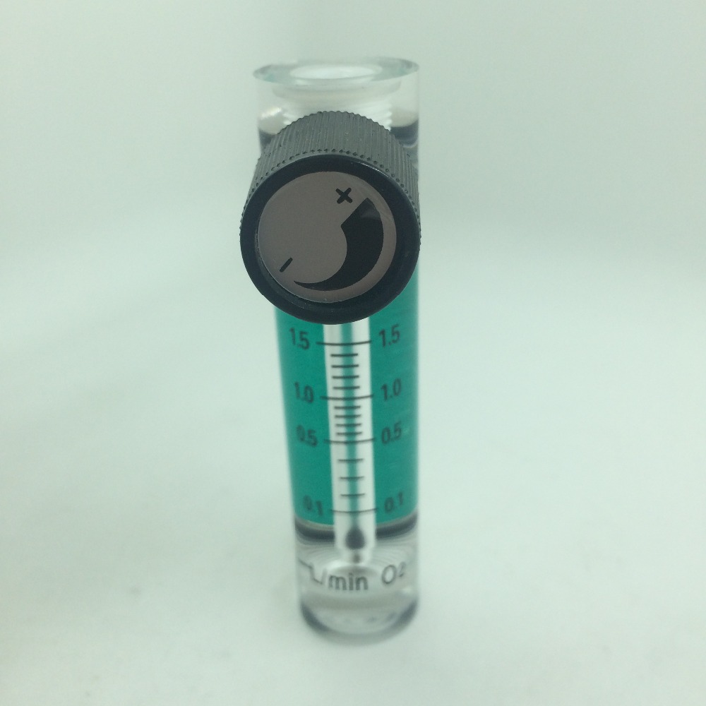 Air Oxygen Gas flow meter flowmeter caudalimetro counter flow indicator O2 oxigen gas meter flow device switch 0.1-1.5L/min
