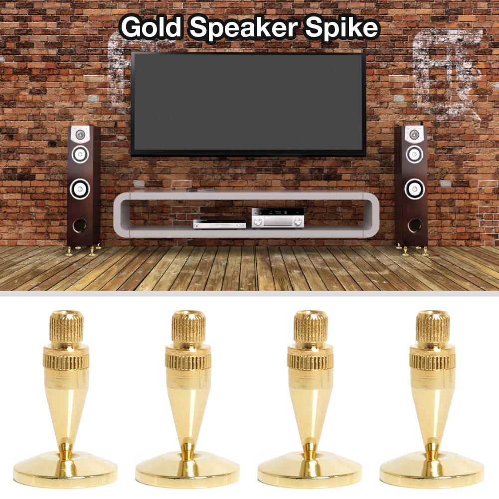 Høyttalerstativ fot fotpute premium gull høyttaler pigger boks pigg kjegle gulv fot spiker høyttaler tilbehør
