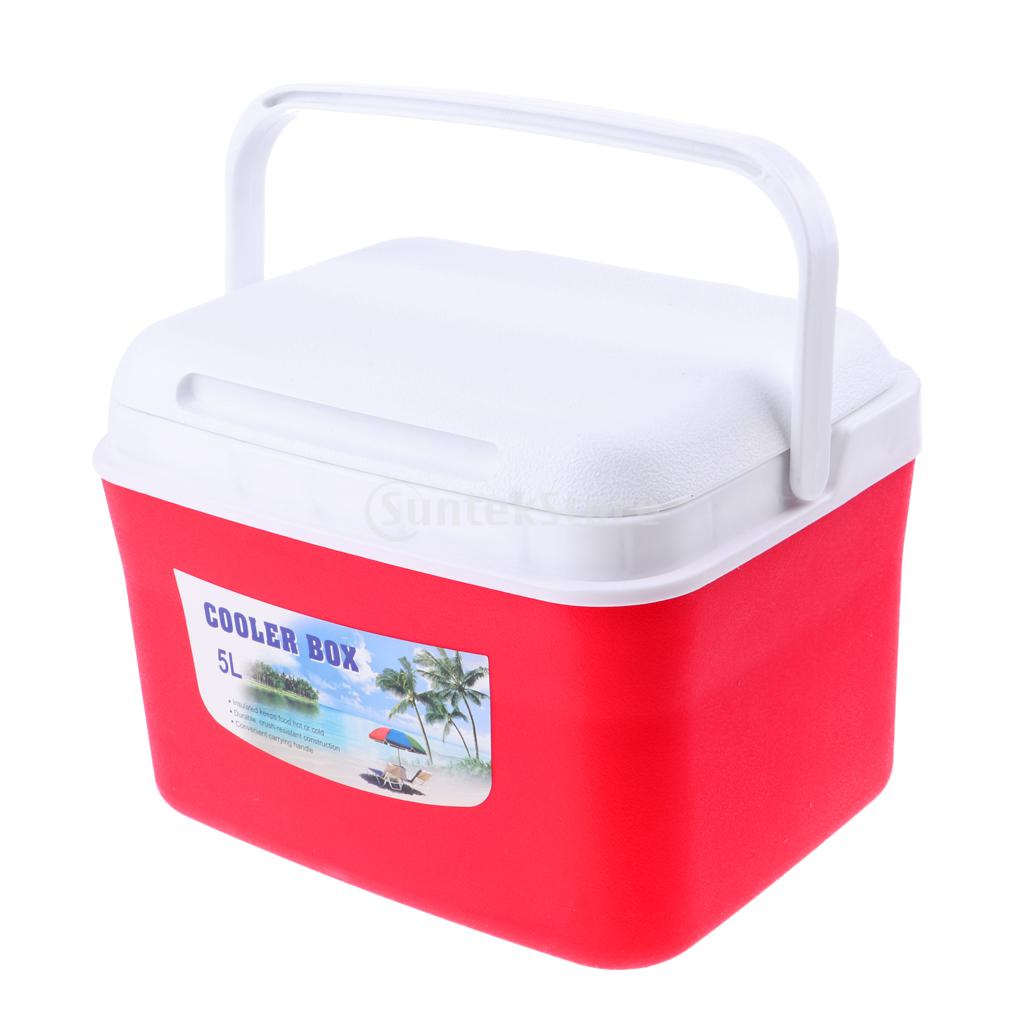 Camping Outdoor Picknick Dranken Voedsel Koelbox Auto Ijs Emmer Met Handvat 5L/13L Oranje/Rood/Blauw