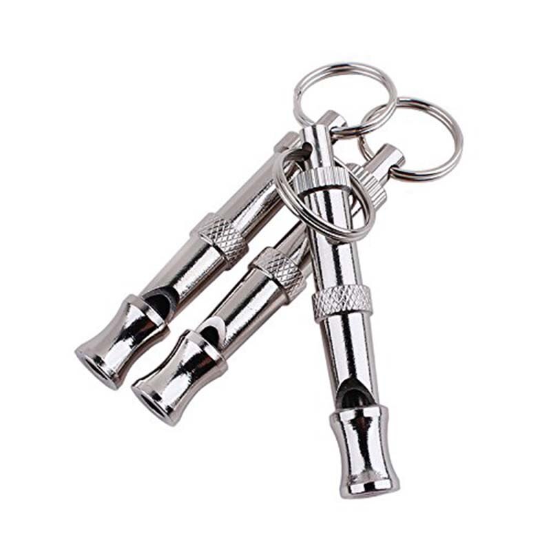 Useful Dog Pet Stainless Steel Dog Puppy Whistle Ultrasonic Adjustable Sound Key Training