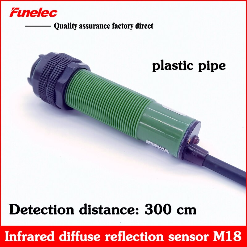 E3FN-300C2 photoelectric infrared detection sensor switch sensor electric eye NPN NC NormallyDC three-wire NC diffuse reflection