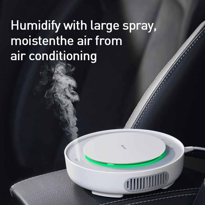 Baseus-filtre purificateur d'air pour voiture | Élimine les PM2.5, formaldéhyde, Ions négatifs, ioniseur, désodorisant, brumisateur Auto pour voiture