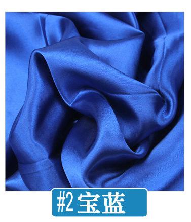 Tecido – tissu en Satin Polyester chinois, longueur 1 mètre largeur 1.45 mètre, bon marché pour mariage bricolage, bleu rose rouge or violet: 2 royal blue