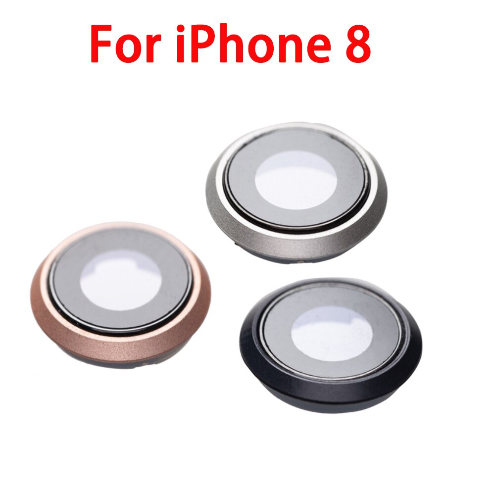 Tylna tylna osłona obiektywu szklana pokrywa z ramką część zamienna do iPhone 6 6s 6Plus 6splus 7 7Plus 8 8Plus